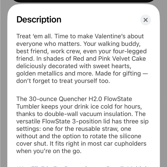 NWT The Valentine’s Day Quencher H2.0 Flowstate Tumbler - Picture 2 of 7